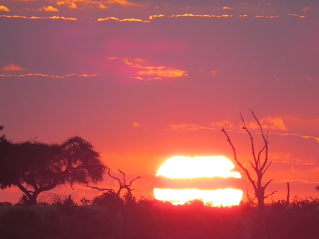 Light and Reflection - Sunset, Savuti, Botswana, May 2016
