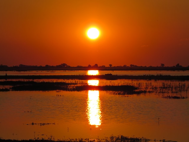 Light and Reflection - Sunset, Chobe, Botswana, May 2016