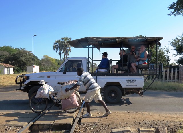 Tourists, Victoria Falls, Zimbabwe, May 2016