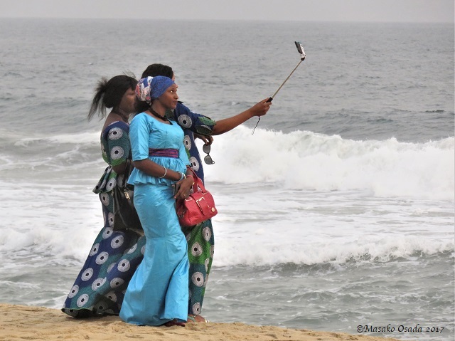 Selfie, Golden Beach, Monrovia, Liberia, April 2017