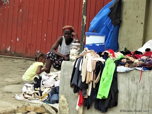 Mother and daughter, Monrovia, Liberia, April 2017