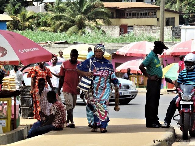 Dignified lady, Monrovia, Liberia, April 2017