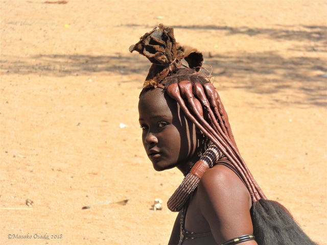 Himba girl, Onjowewe Village, Namibia, May 2018