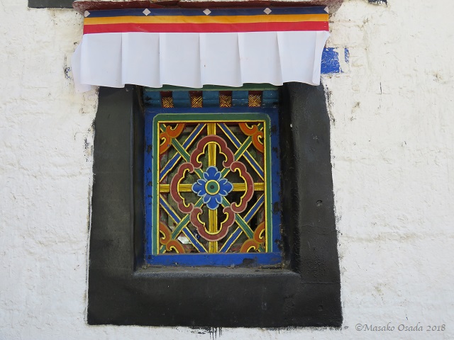 Window. Norbulinka Palace, Lhasa, Tibet, September 2018