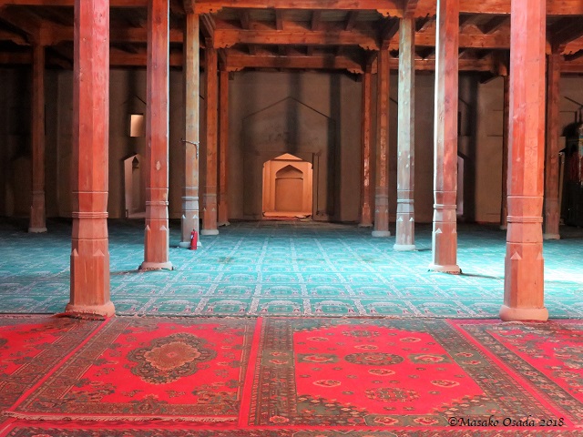 Inside of Emin Minaret. Turpan, Xinjiang, September 2018