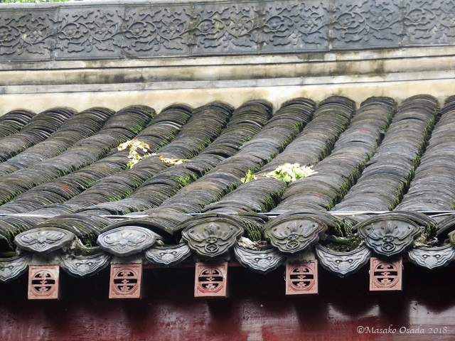 Roof. Wenshu Monastery, Chengdu, Sichuan, September 2018