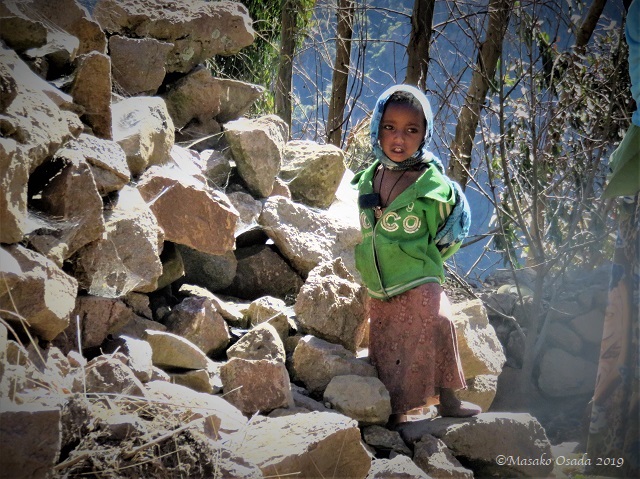 Child in Egora village, Guassa, Ethiopia, January 2019
